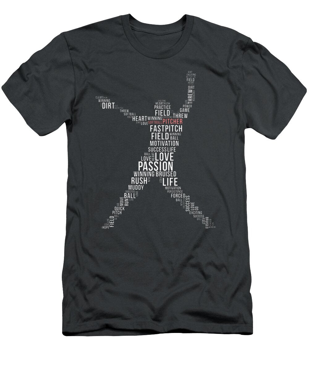 Mewk Design Softball Pitcher Ariel Misha T-Shirt
