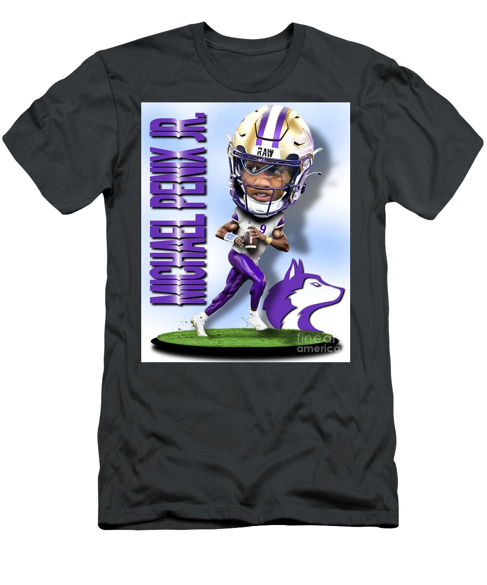 Michael Penix Jr Washington Huskies Bobble Head 1 Robert Williams T-Shirt