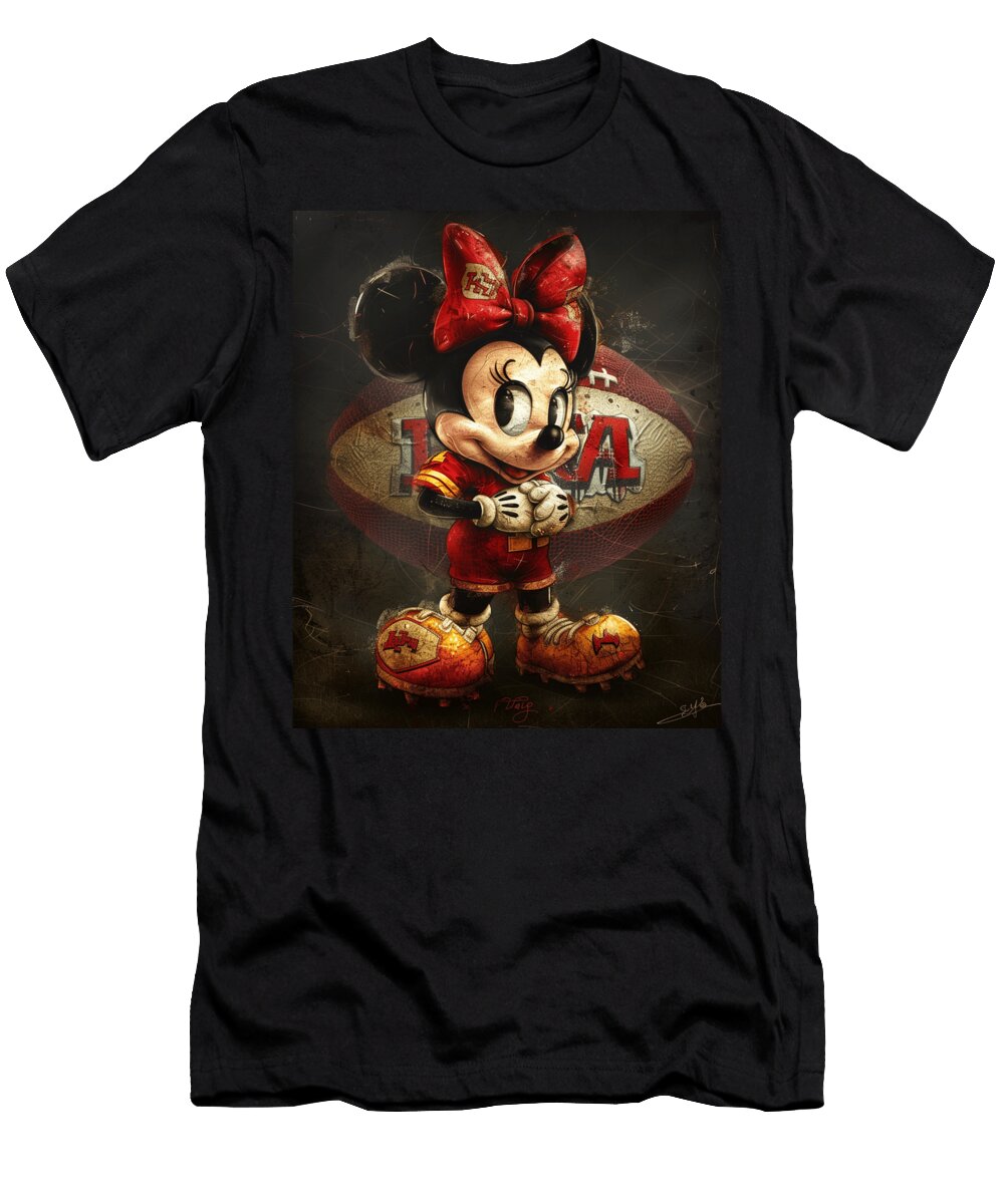 Mickey Mouse and Chiefs Animation and Antipasto Mizorey T-Shirt
