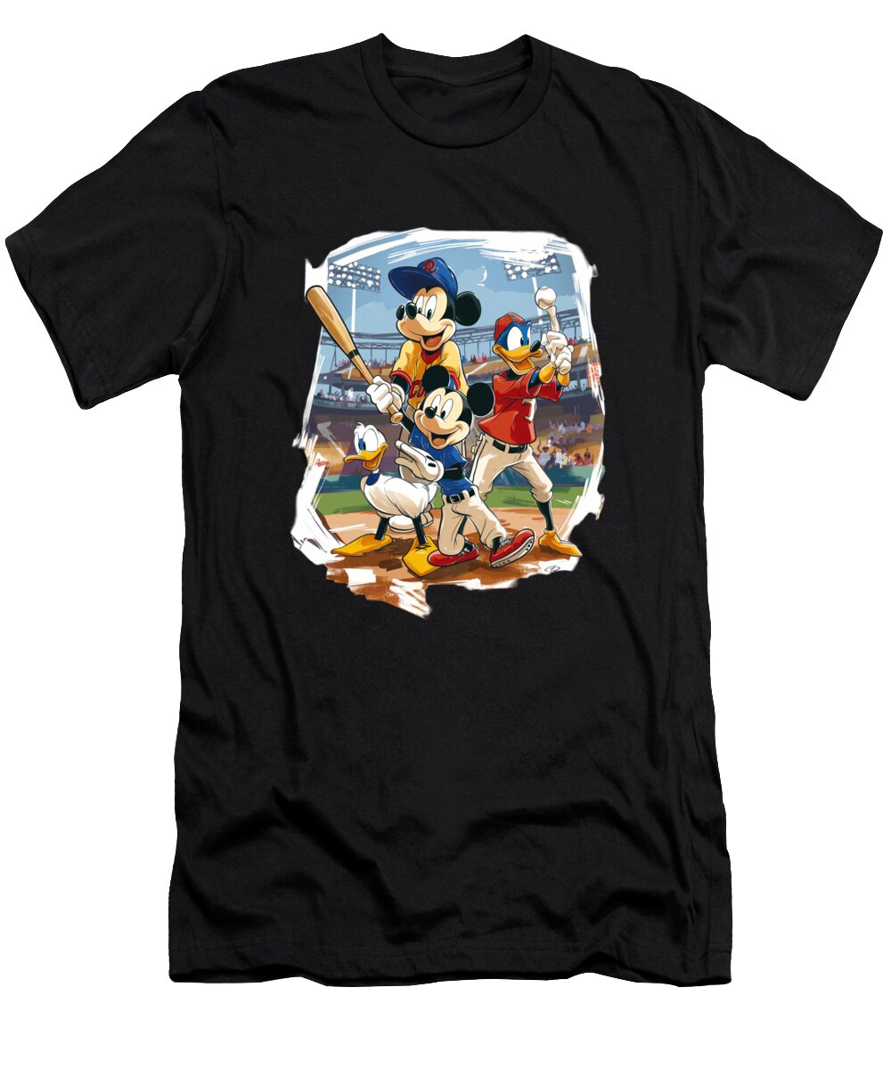 Mickey Mouse and Chiefs Animation and Appetizers Mizorey T-Shirt