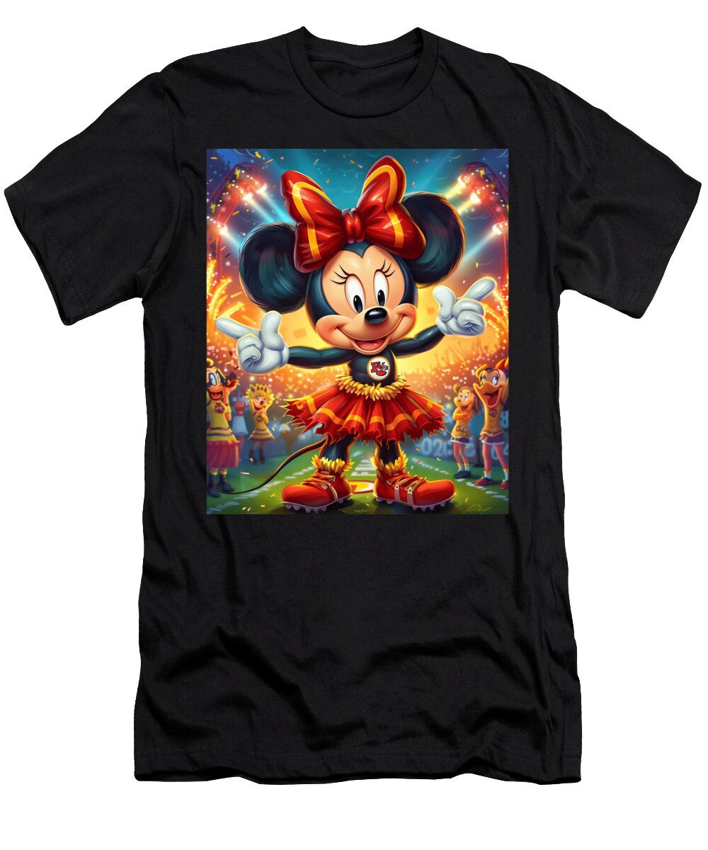 Mickey Mouse and Chiefs Baking with Bigwigs Mizorey T-Shirt
