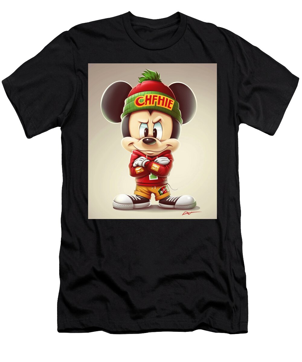 Mickey Mouse and Chiefs Broil and Bubble Mizorey T-Shirt