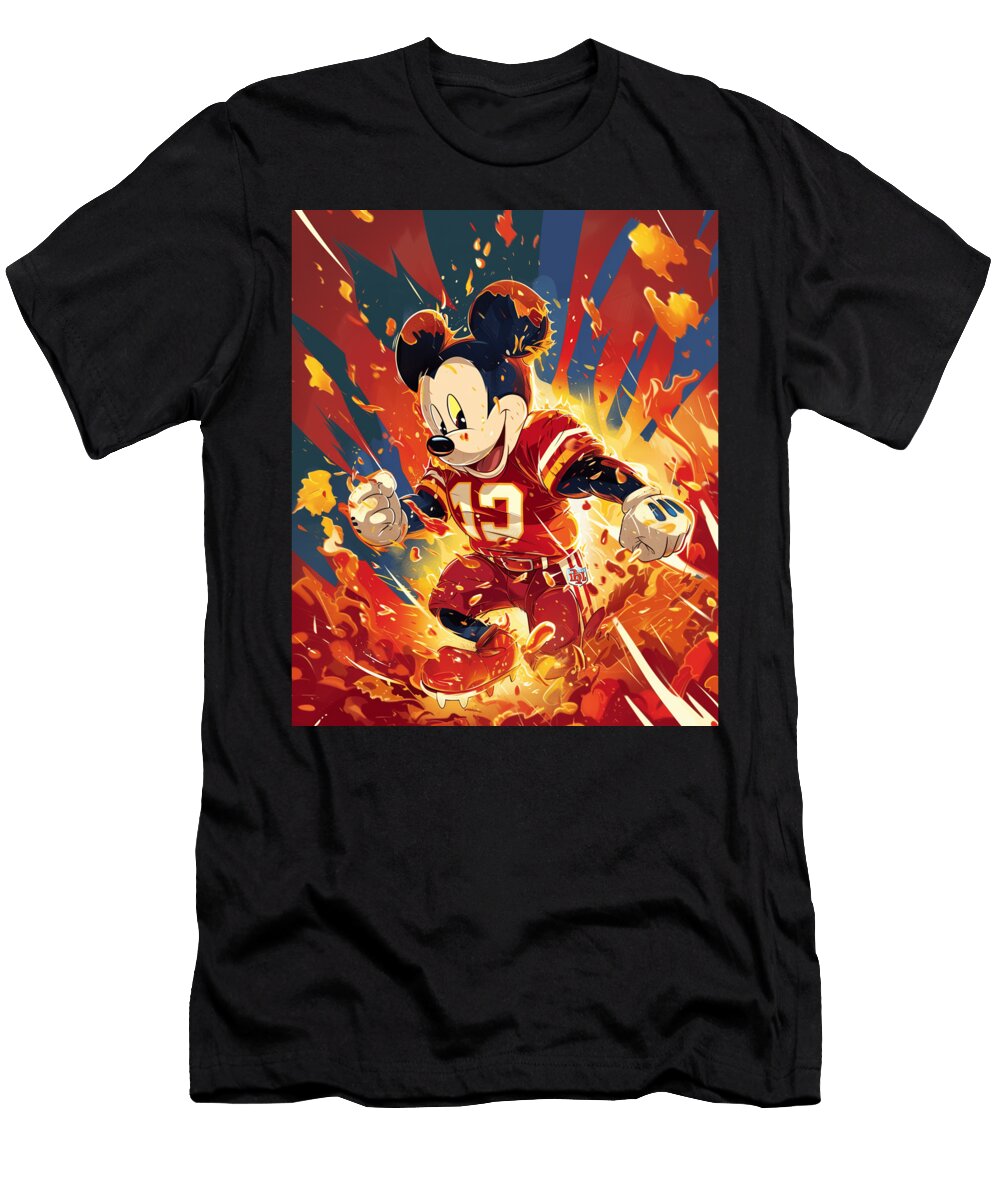 Mickey Mouse and Chiefs Cheese Tasting Event Mizorey T-Shirt