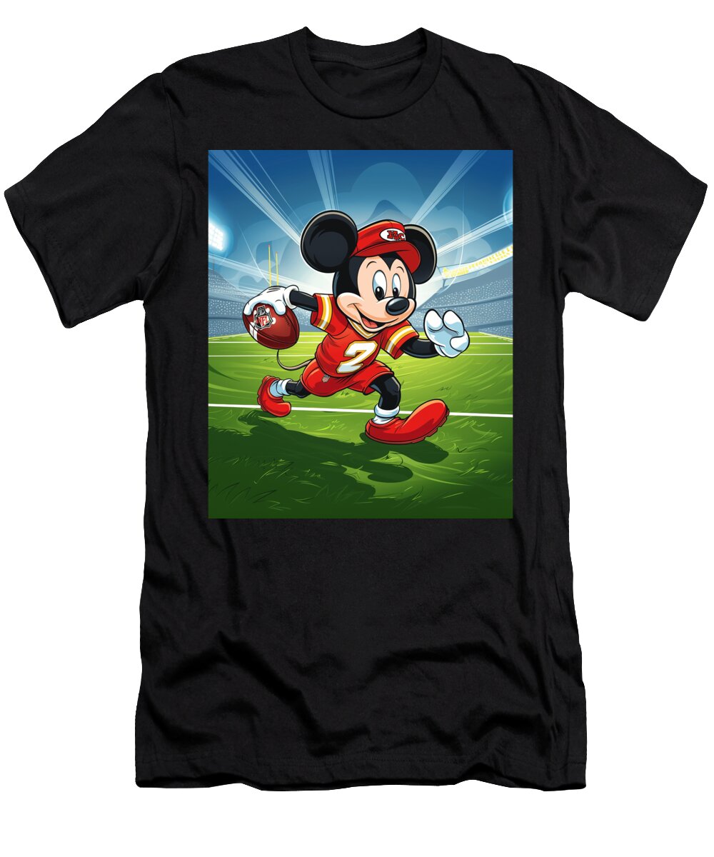 Mickey Mouse and Chiefs Chef Mickey Masterpieces Mizorey T-Shirt