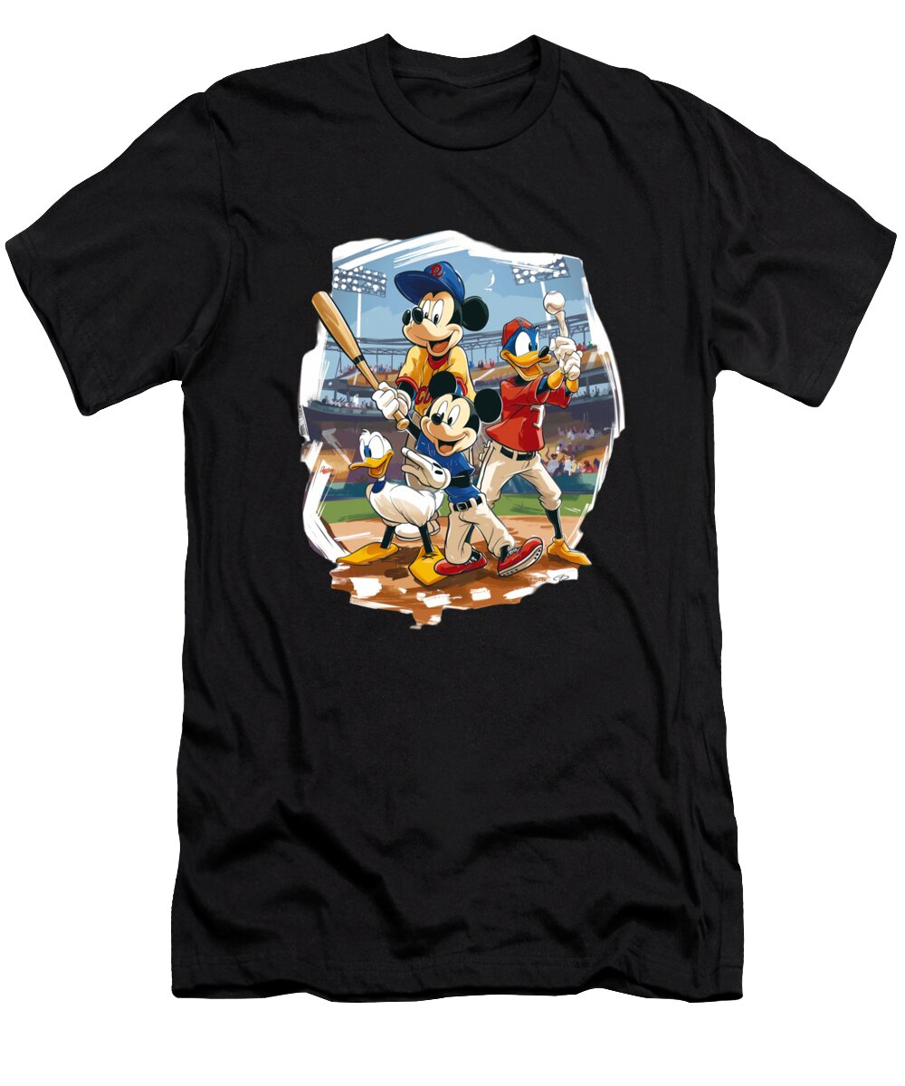 Mickey Mouse and Chiefs Chuckles and Courses Mizorey T-Shirt