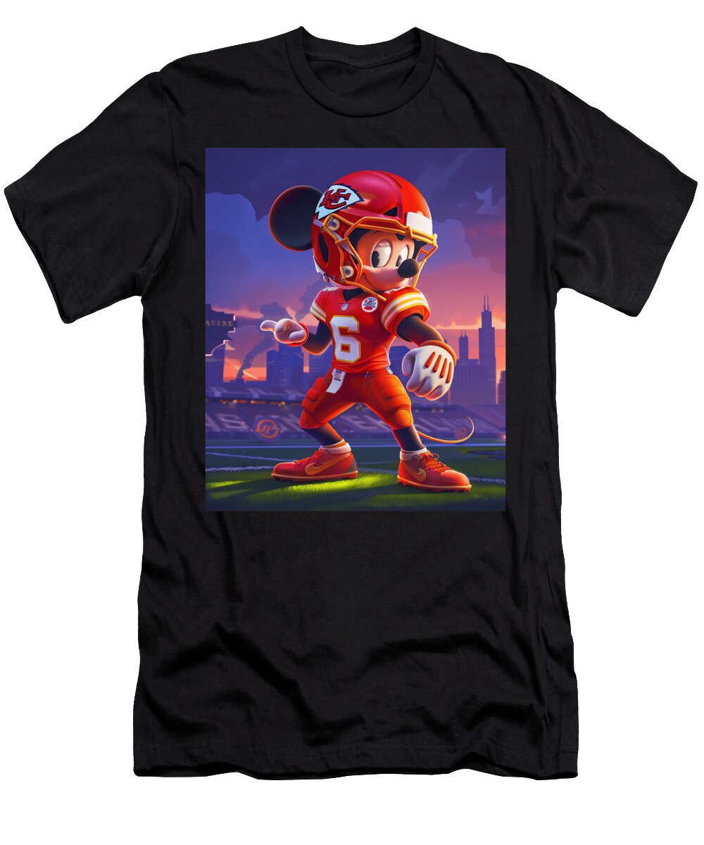 Mickey Mouse and Chiefs Daisy Delicious Dishes Mizorey T-Shirt