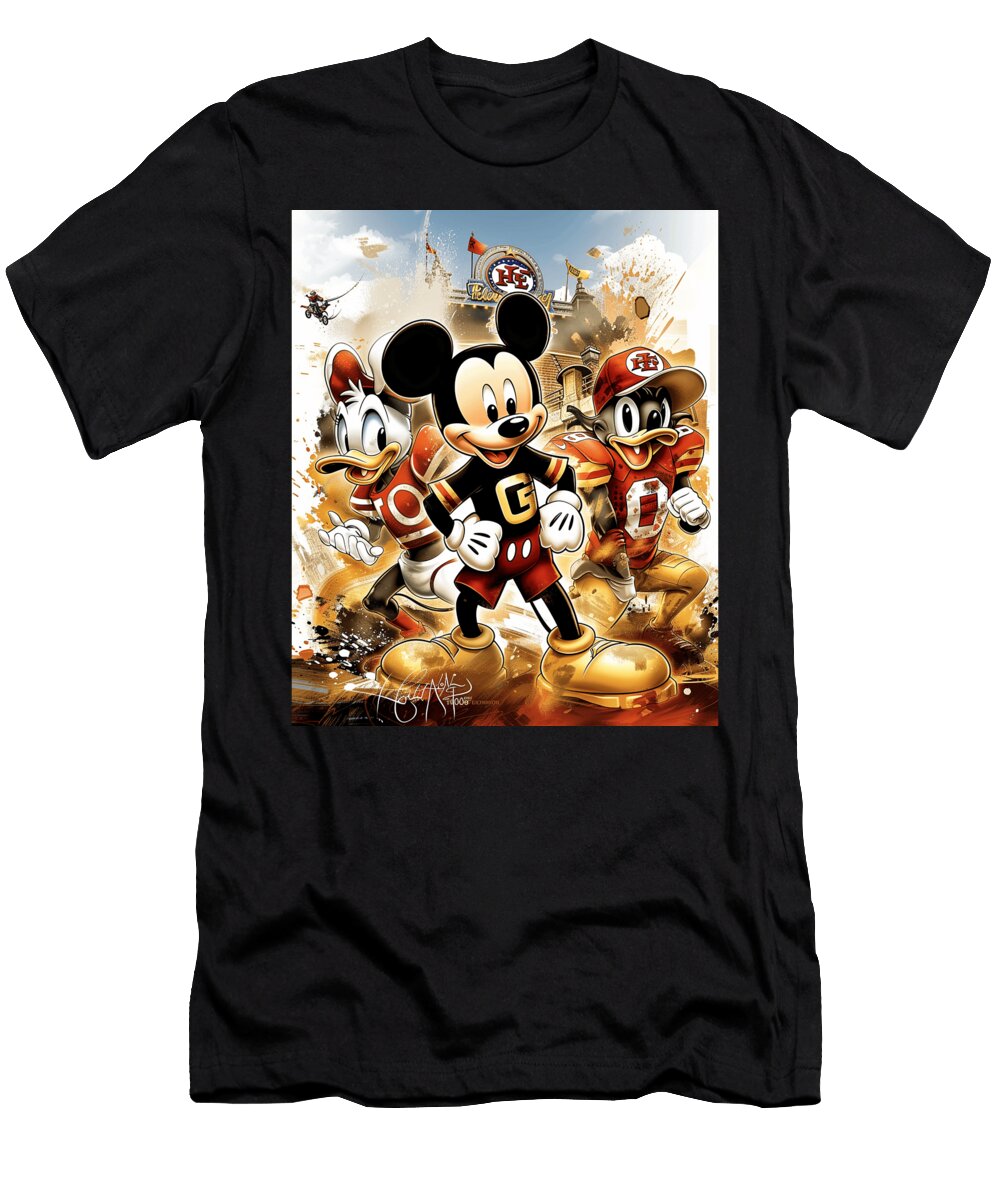 Mickey Mouse and Chiefs Dining with Dignitaries Mizorey T-Shirt