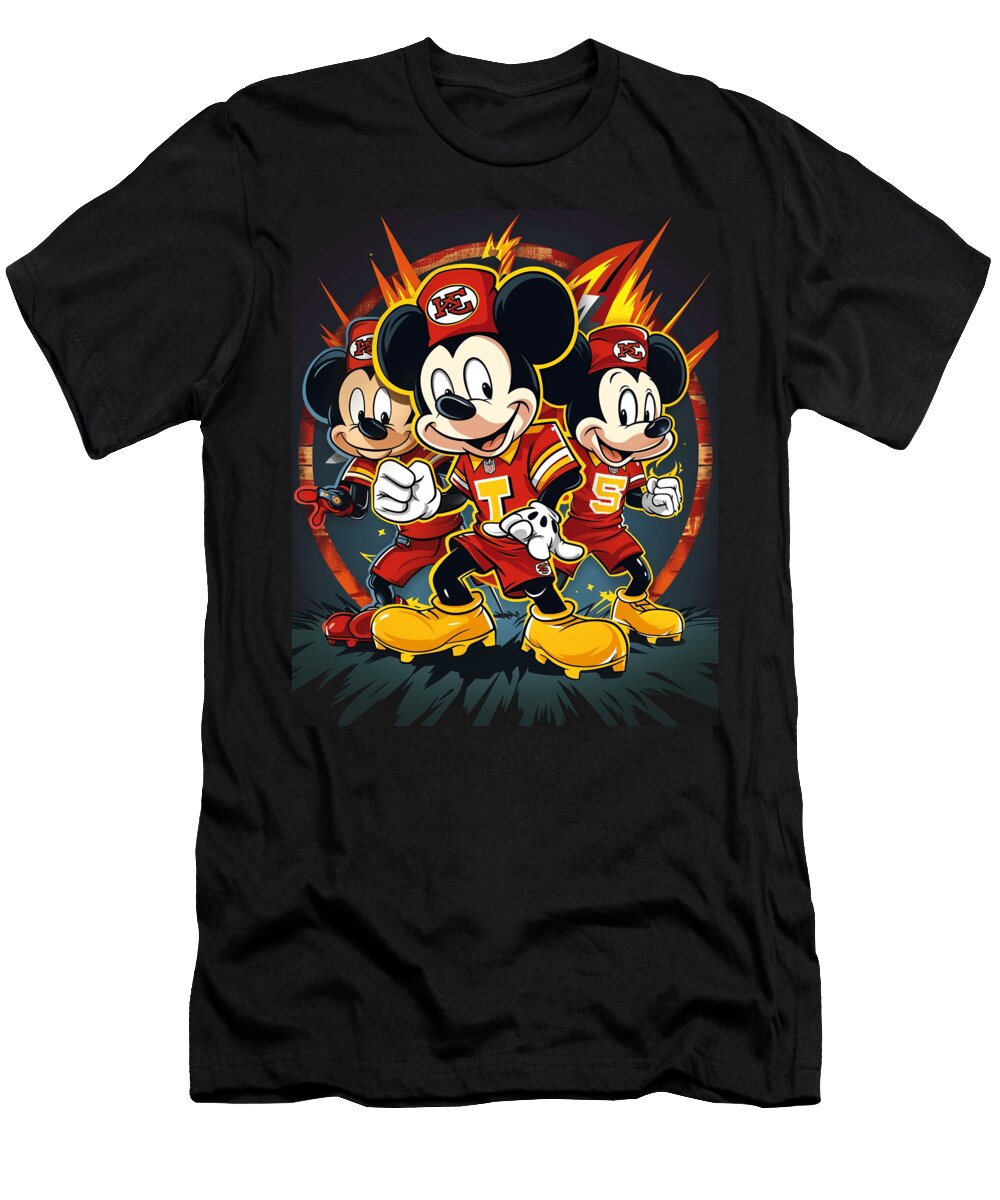 Mickey Mouse and Chiefs Disney Dine Ins Mizorey T-Shirt