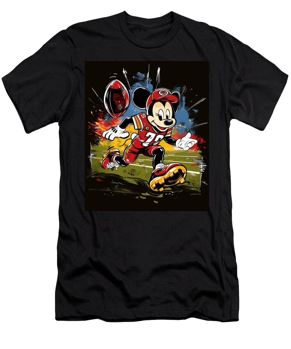 Mickey Mouse and Chiefs Epic Eats Ensemble Mizorey T-Shirt