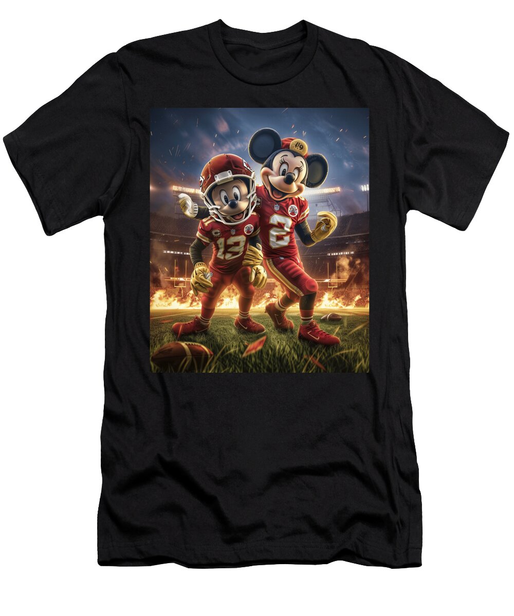 Mickey Mouse and Chiefs Epicurean Excitement Mizorey T-Shirt