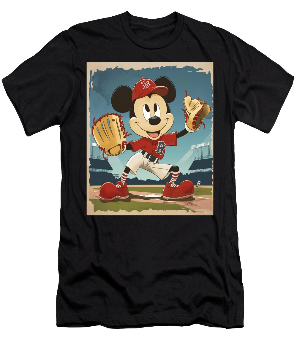 Mickey Mouse and Chiefs Fairy Tale Feasts Mizorey T-Shirt