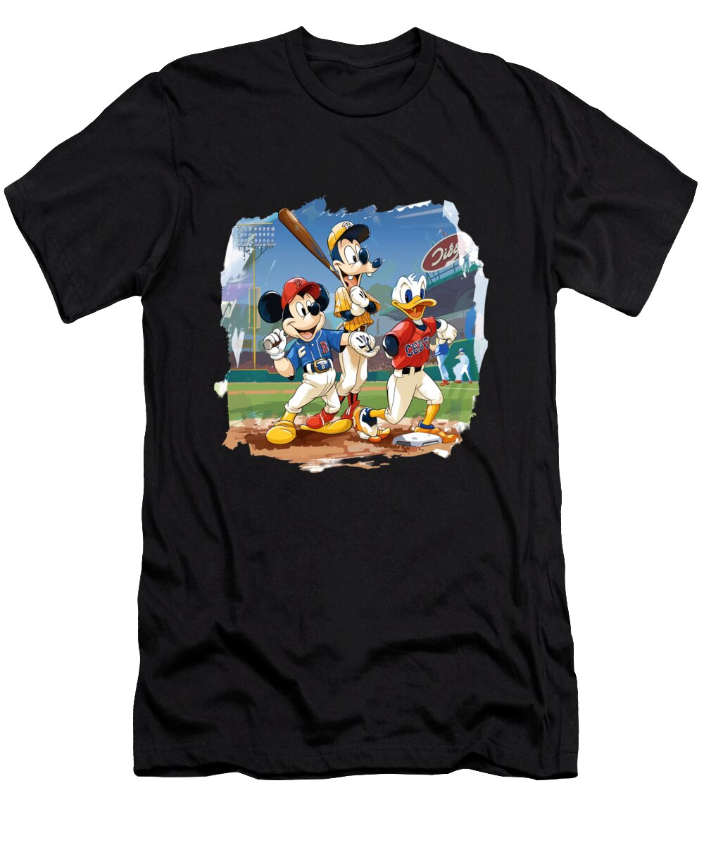 Mickey Mouse and Chiefs Giggles and Gastronomy Mizorey T-Shirt