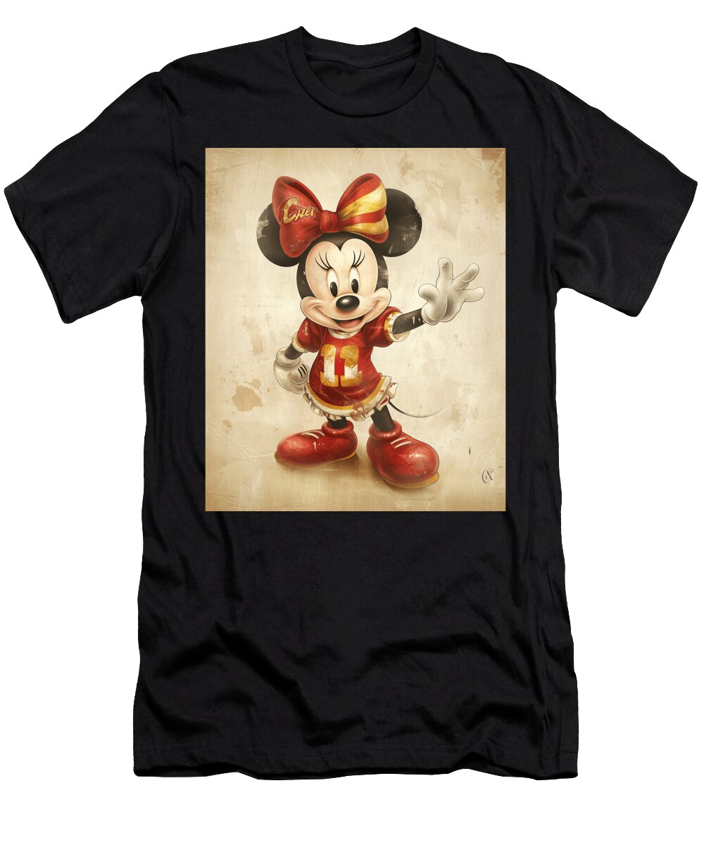 Mickey Mouse and Chiefs Goofy Gastronomy Mizorey T-Shirt