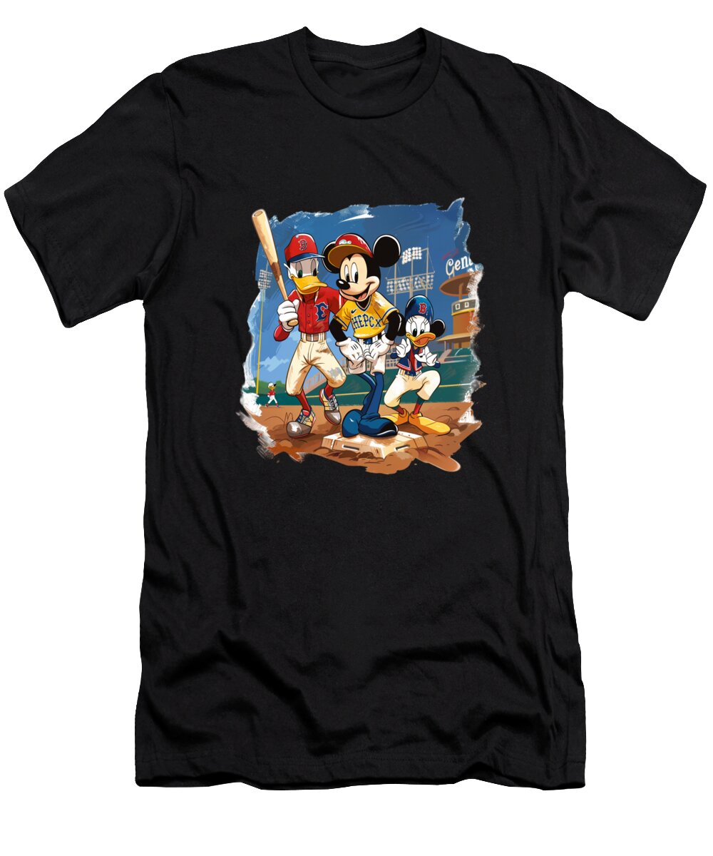 Mickey Mouse and Chiefs Hilarity and High Cuisine Mizorey T-Shirt