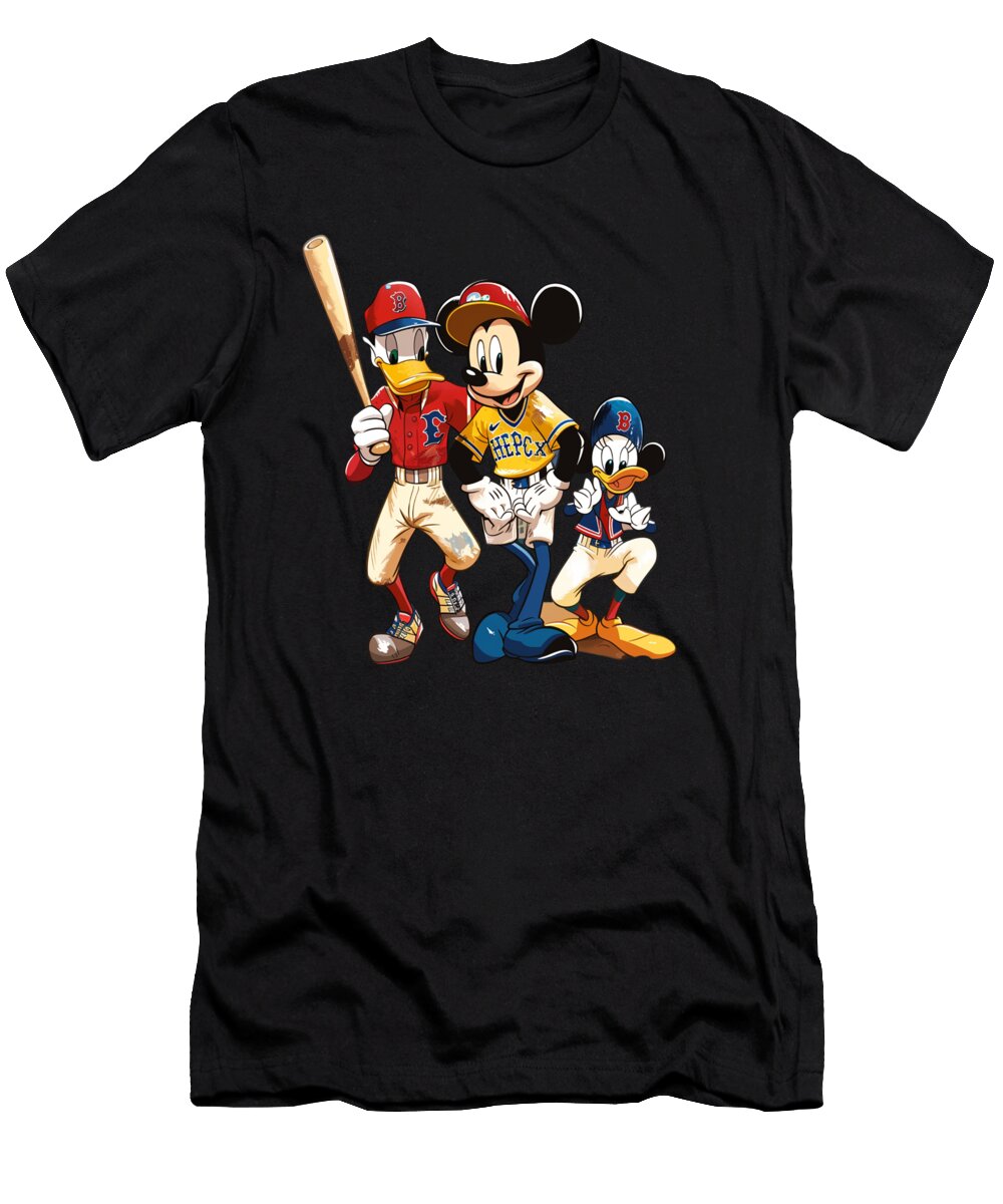 Mickey Mouse and Chiefs Humor and Hamburgers Mizorey T-Shirt