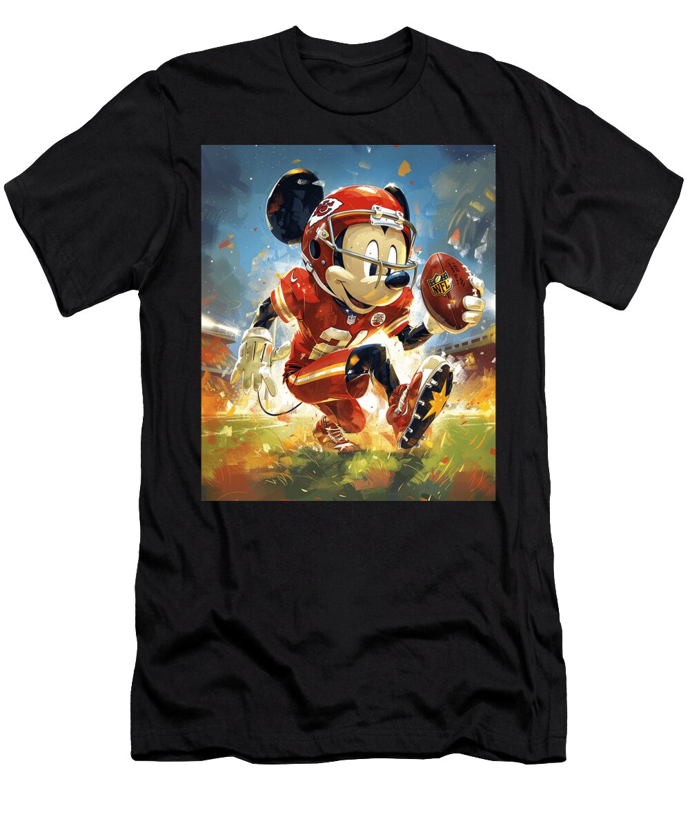 Mickey Mouse and Chiefs Meal Magic Medleys Mizorey T-Shirt