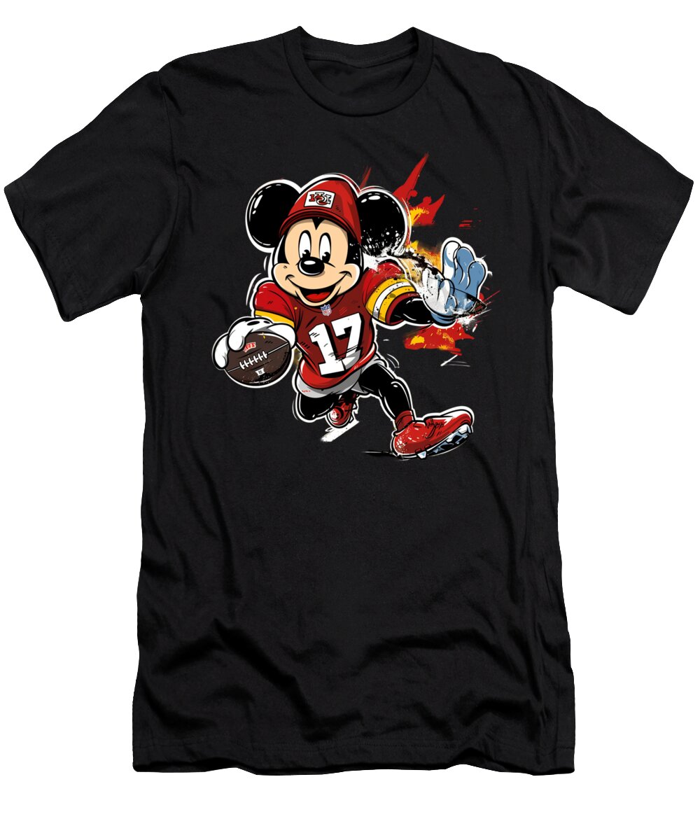 Mickey Mouse and Chiefs Mickey Menu Marvel Mizorey T-Shirt