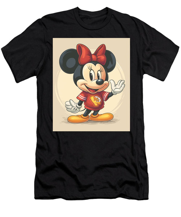 Mickey Mouse and Chiefs Munching with Minnie Mizorey T-Shirt