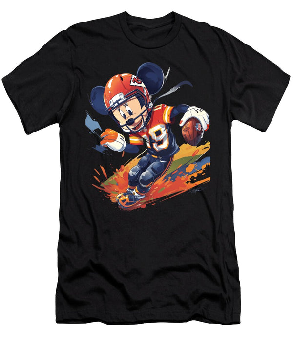 Mickey Mouse and Chiefs Punchlines and Pancakes Mizorey T-Shirt