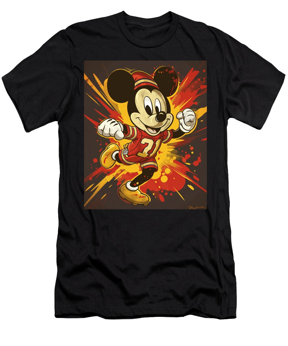Mickey Mouse and Chiefs Rib Ticklers and Ravioli Mizorey T-Shirt