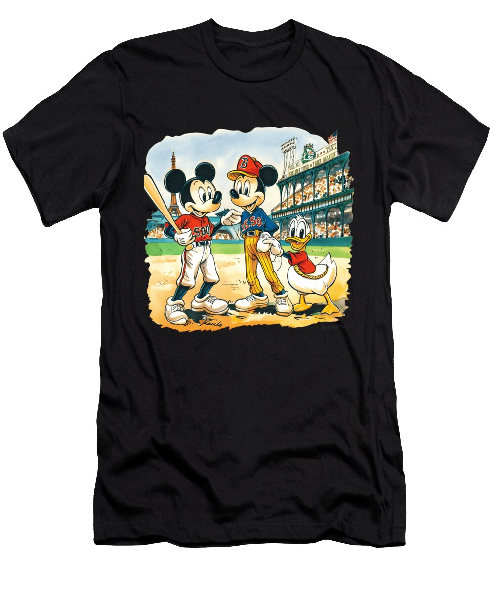 Mickey Mouse and Chiefs Satire and Salads Mizorey T-Shirt