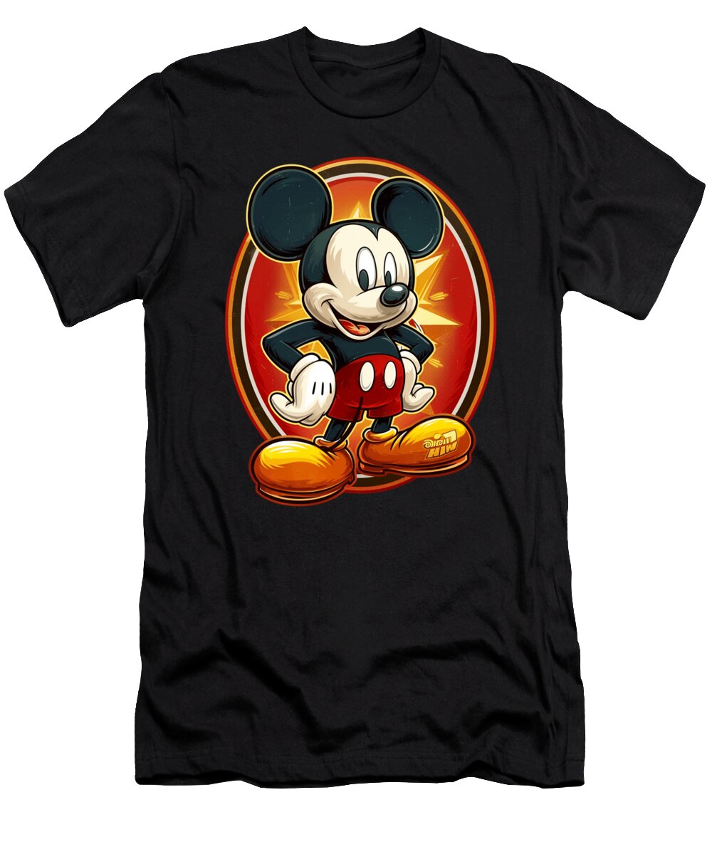 Mickey Mouse and Chiefs Savory Sketch Skits Mizorey T-Shirt