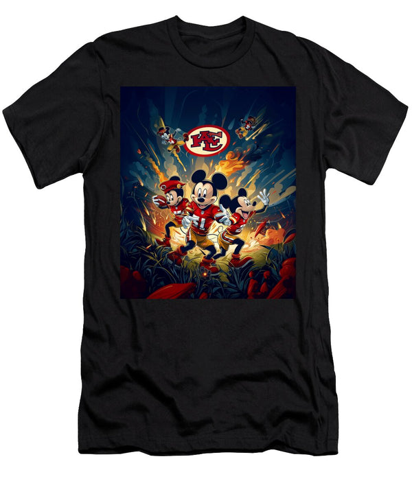 Mickey Mouse and Chiefs Savory Storybook Scenes Mizorey T-Shirt
