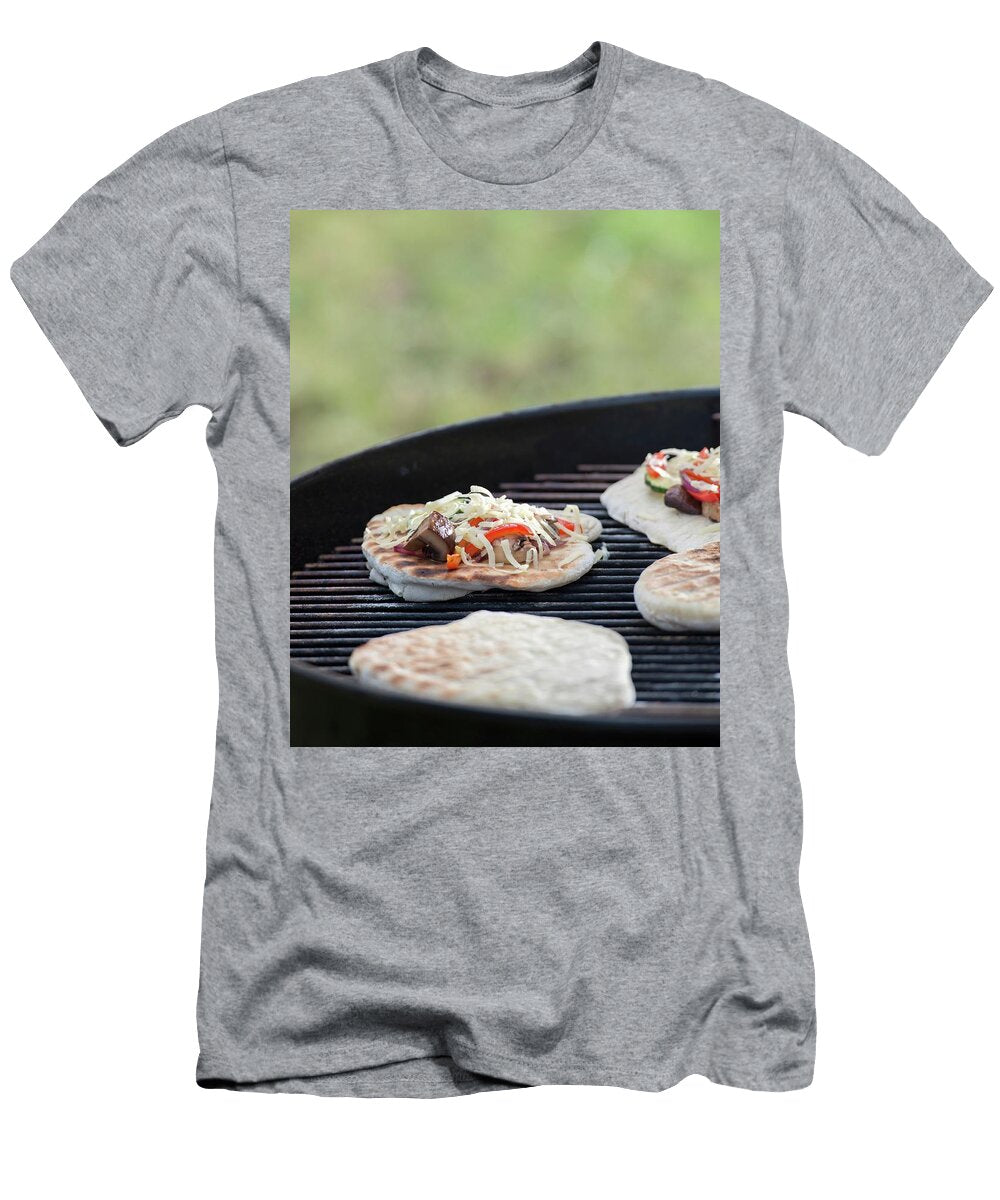Mini Vegetable Pizzas on a Barbecue Jo Kirchherr T-Shirt