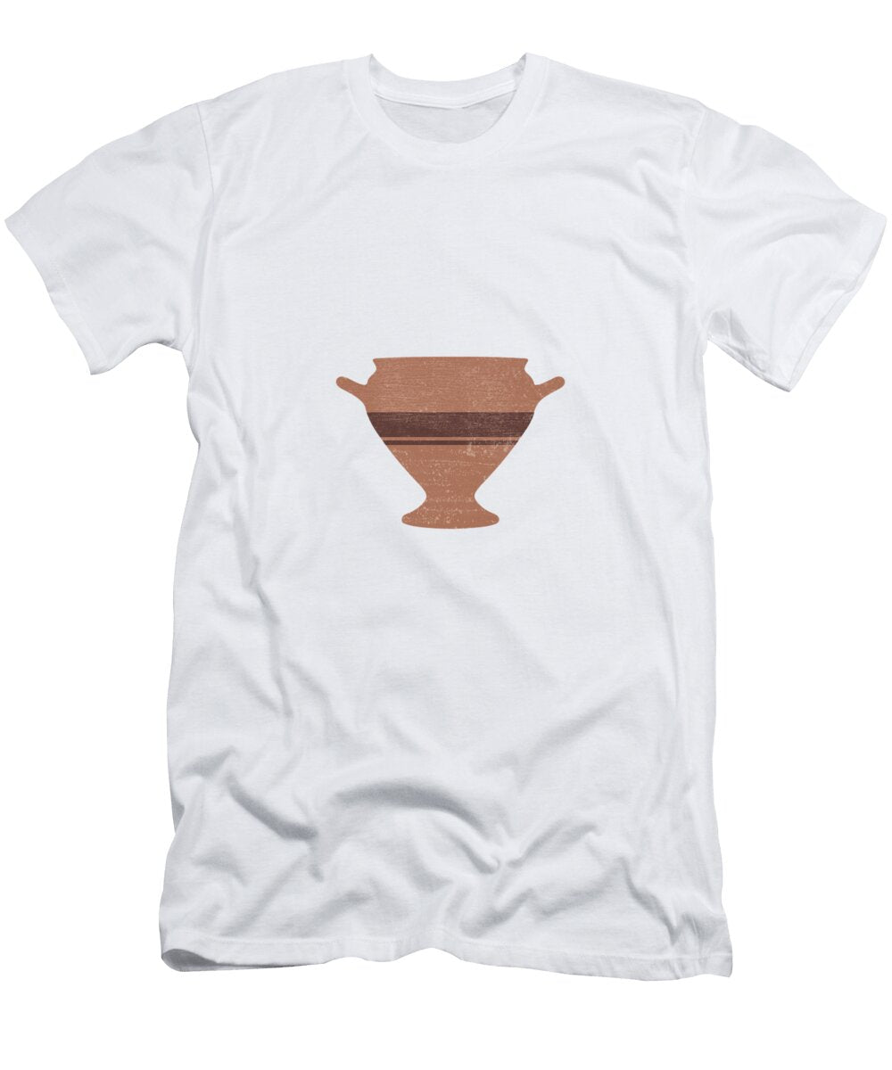 Minimal Abstract Greek Vase 15 Bell Krater Terracotta Series Modern Contemporary Print Studio Grafiikka T-Shirt