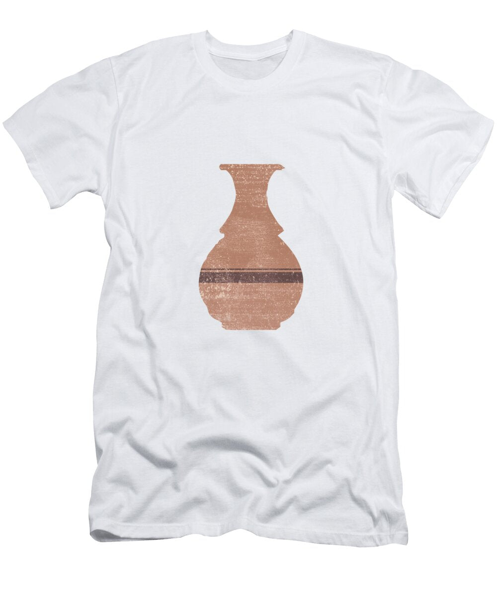 Minimal Abstract Greek Vase 17 Hydria Terracotta Series Modern Contemporary Print Tan Studio Grafiikka T-Shirt