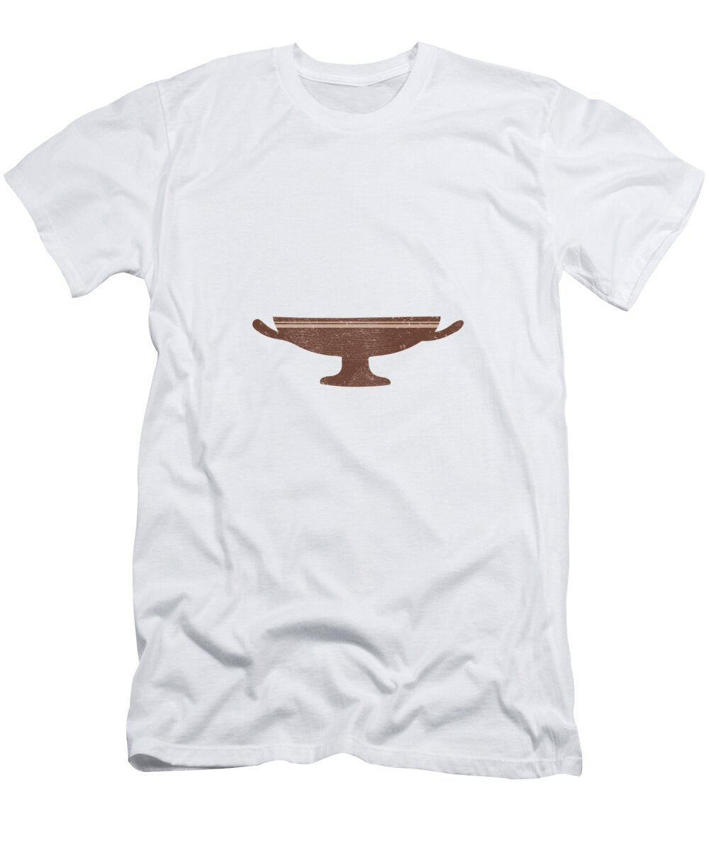 Minimal Abstract Greek Vase 18 Kylix Terracotta Series Modern Contemporary Print Auburn Studio Grafiikka T-Shirt