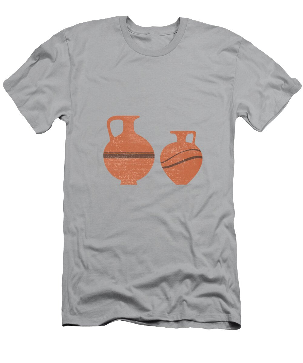 Minimal Abstract Greek Vase 20 Oinochoe Terracotta Series Modern Contemporary Print Sienna Studio Grafiikka T-Shirt