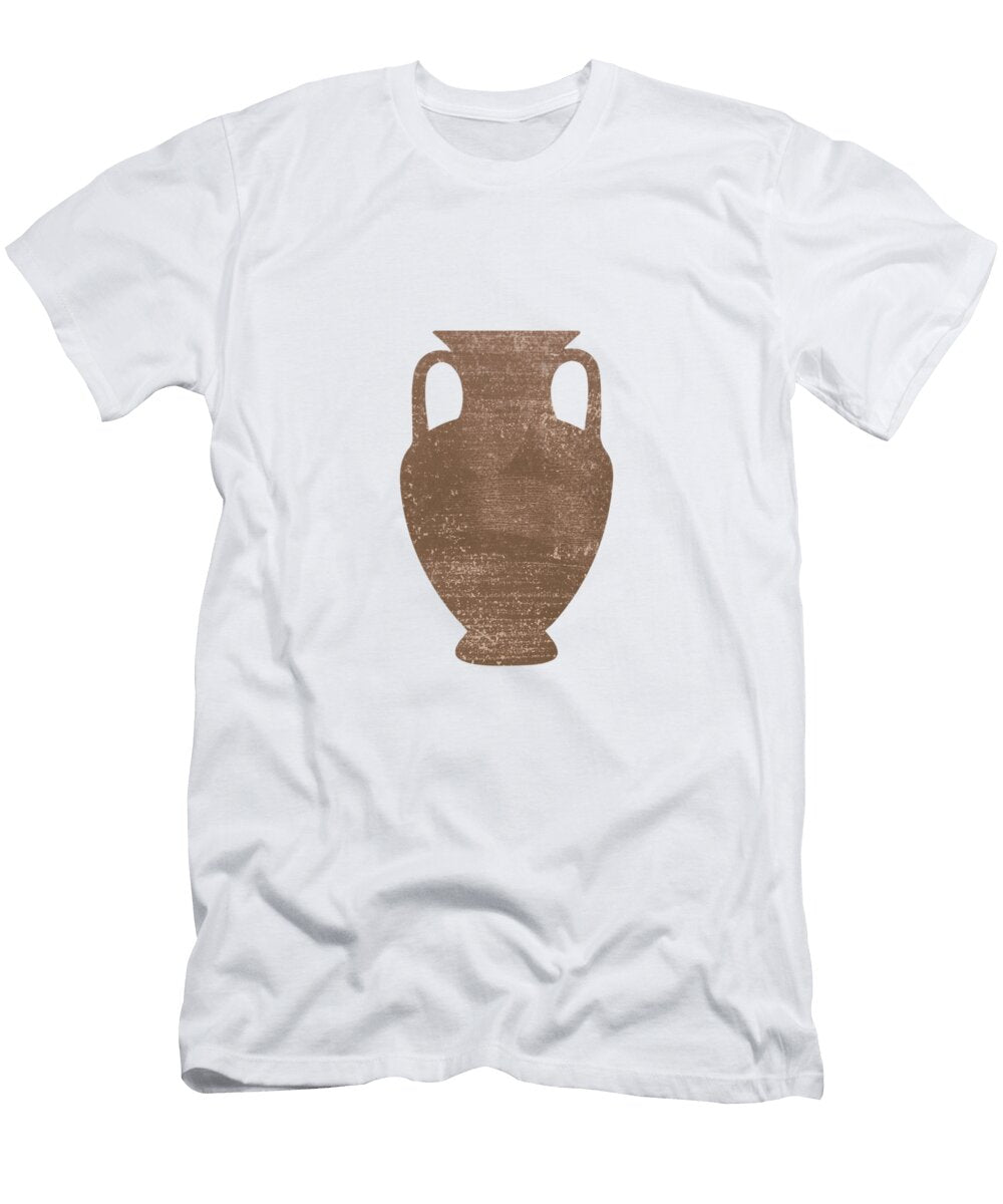 Minimal Abstract Greek Vase 3 Amphora Terracotta Series Modern Contemporary Print Sepia Studio Grafiikka T-Shirt