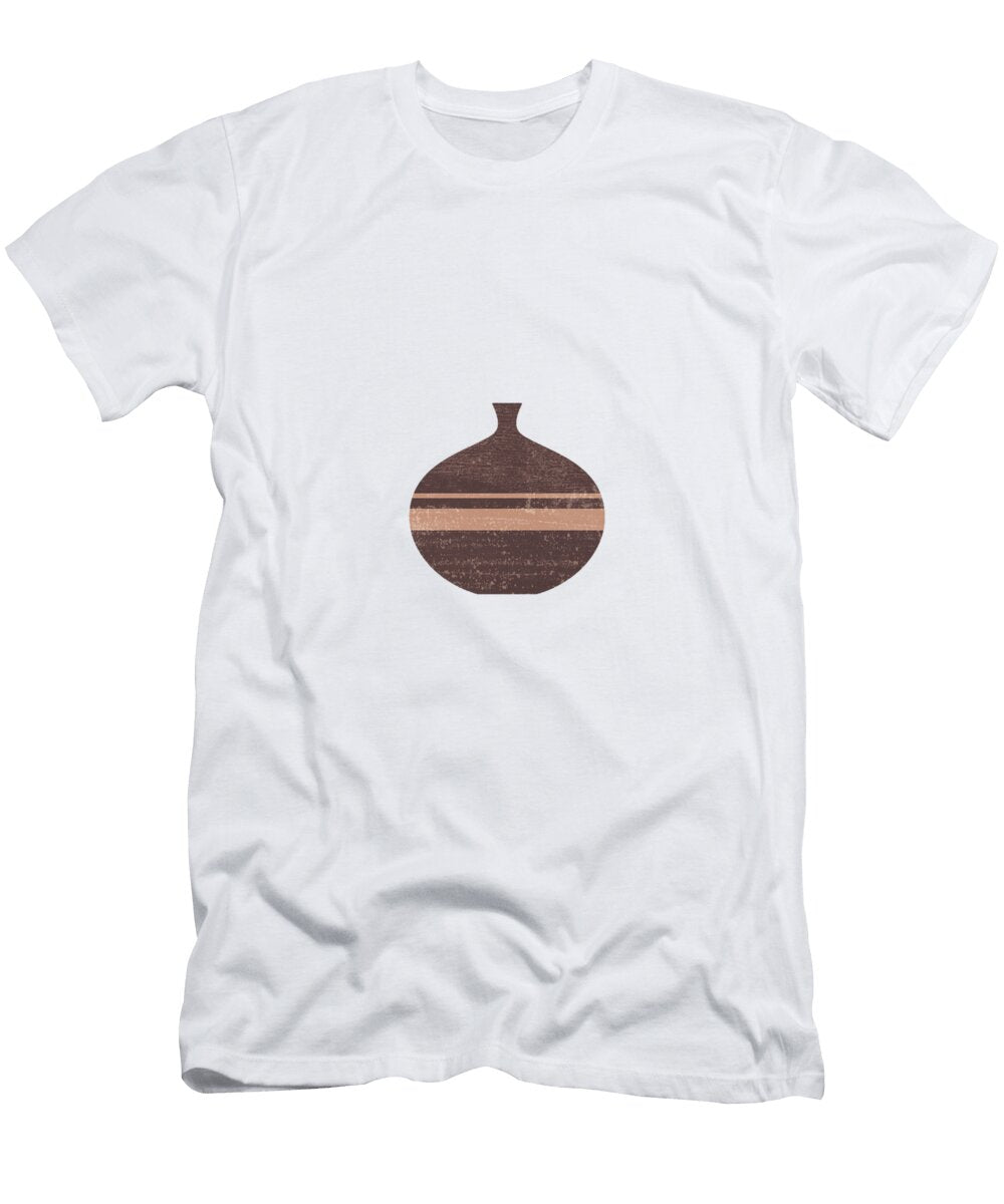 Minimal Abstract Greek Vase 7 Aryballos Terracotta Series Modern Contemporary Print Taupe Studio Grafiikka T-Shirt