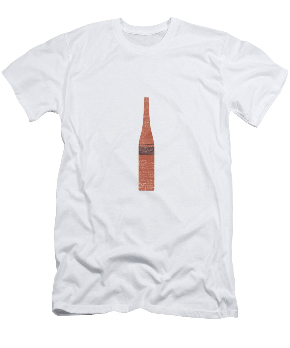 Minimal Abstract Vase 9 Tall Vase Terracotta Series Modern Contemporary Print Brown Studio Grafiikka T-Shirt