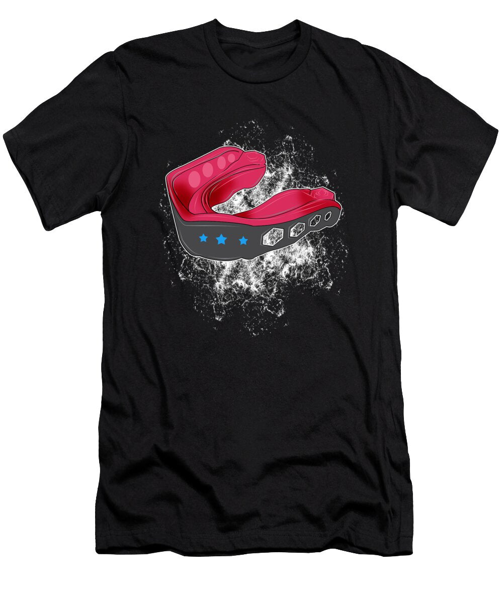 Mouth Guard USA American Football Player Gift Muc Designs T-Shirt