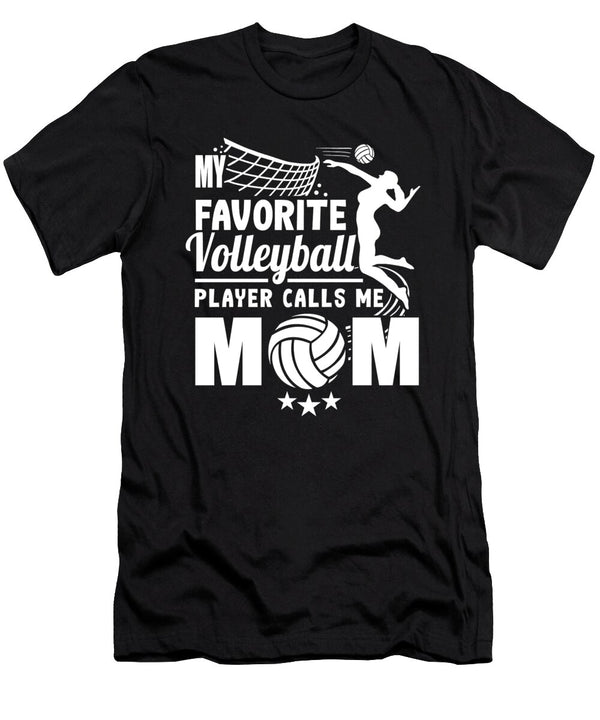 My Favorite Volleyball Player Calls Me Mom Women Mothers Day Haselshirt T-Shirt