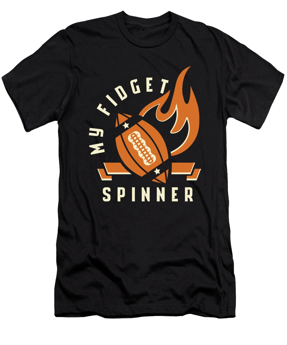 My Fidget Spinner Rugby Ball American Football Gift Thomas Larch T-Shirt