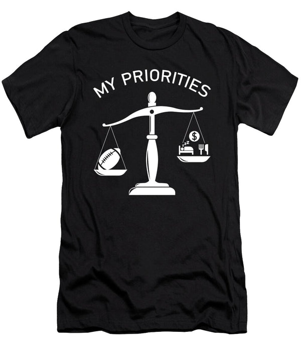 My Priorities Rugby Tips the Scale Wowshirt T-Shirt