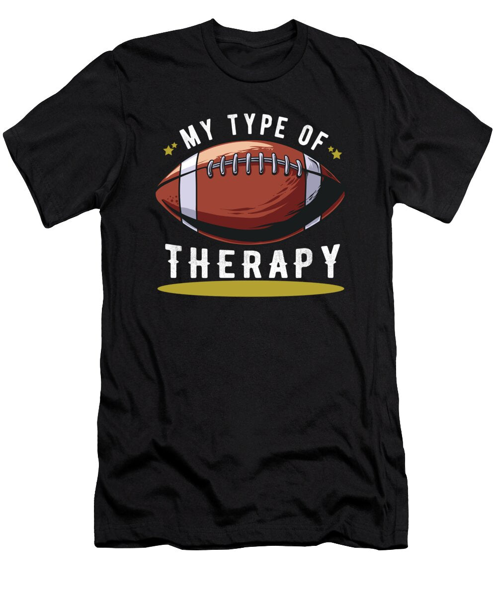 My Type of Therapy Football Steven Zimmer T-Shirt