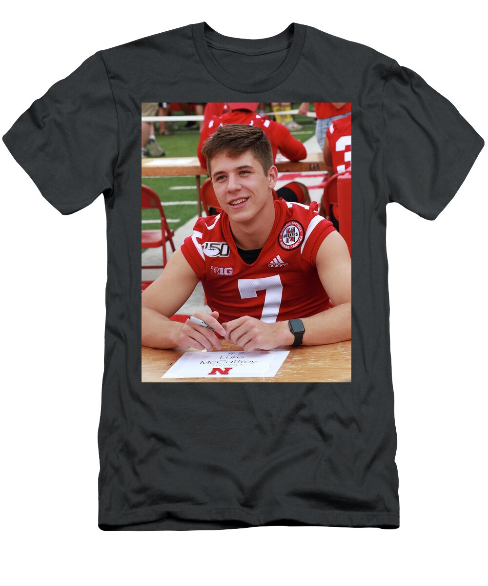 Nebraska Quarterback Luke Mccaffrey J Laughlin T-Shirt