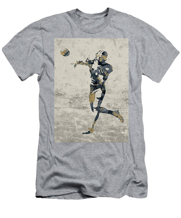 New Orleans Saints Quarterback Football Player Paint Splatters Abstract Portrait Design Turnpike T-Shirt