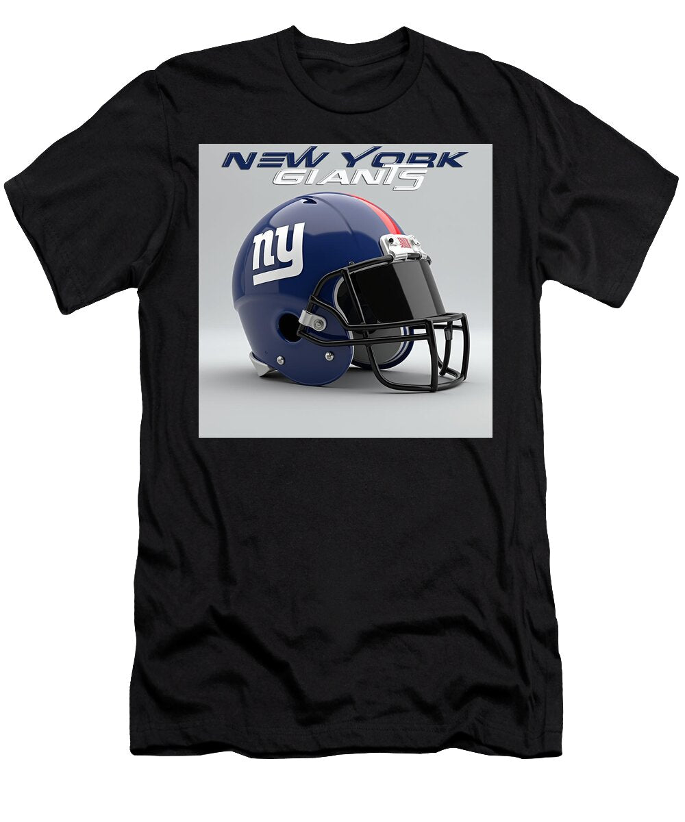 New York Giants Helmet Kevin Walker and Pixel Reverie T-Shirt