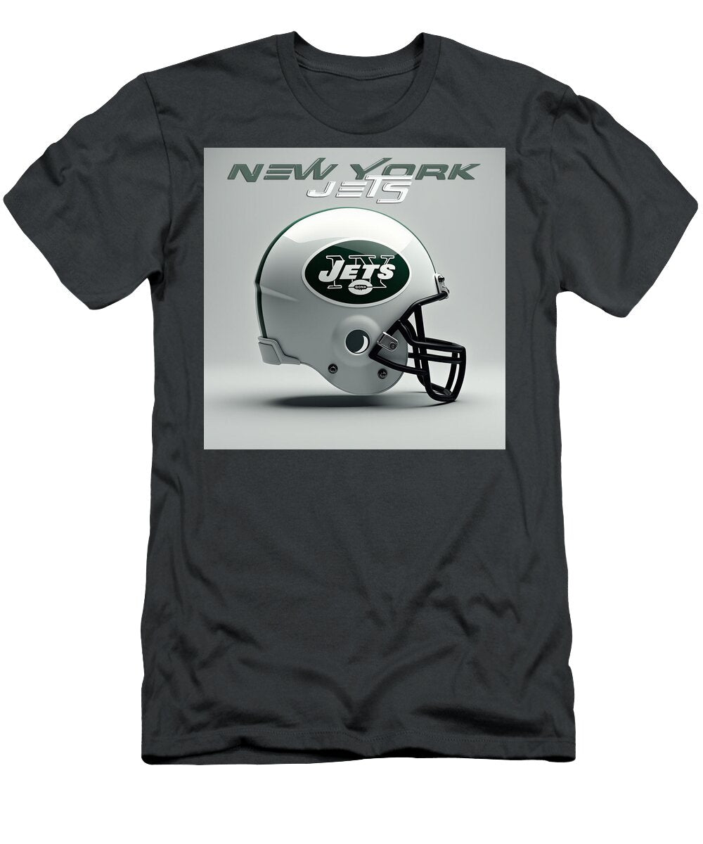 New York Jets Helmet Kevin Walker and Pixel Reverie T-Shirt