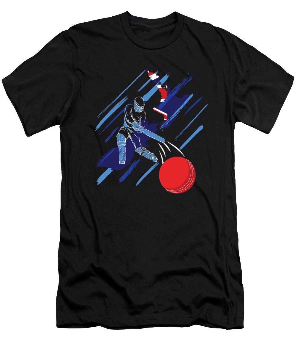 New Zealand Cricket Fan or Player Graphic Jacob Hughes T-Shirt