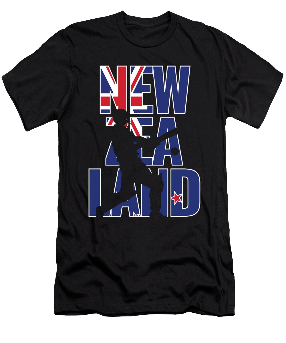 New Zealand Cricket Kit 2019 All Blacks International Fans Gift Martin Hicks T-Shirt