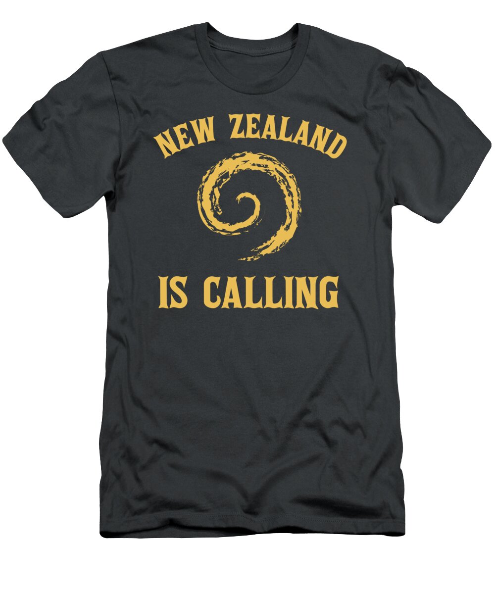New Zealand Is Calling Koru for Men Women Kids Maori Farns Symbol Crazy Squirrel T-Shirt