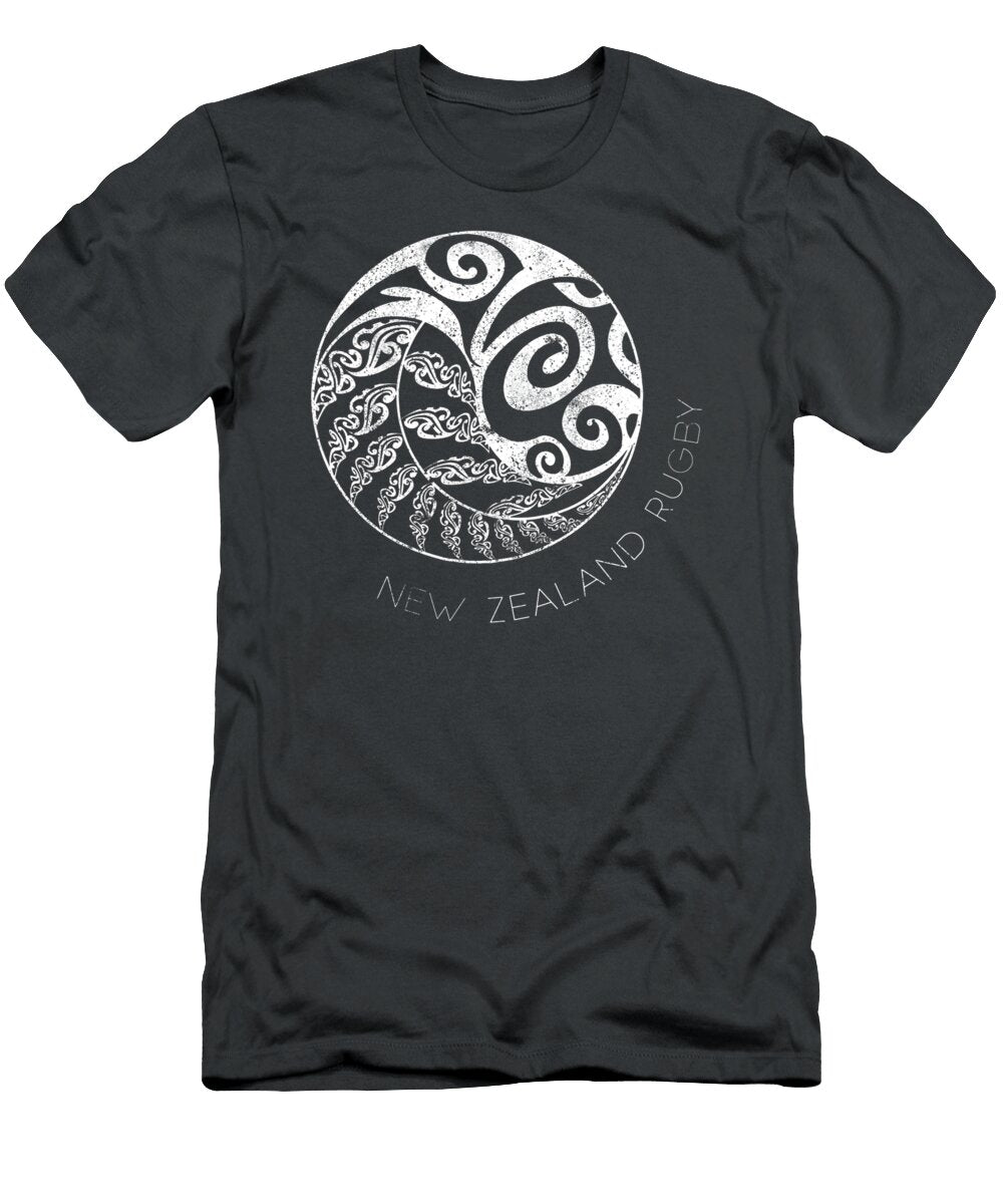 New Zealand Rugby Maori Inspired Kiwi Silver Fern Marceo Aizah T-Shirt