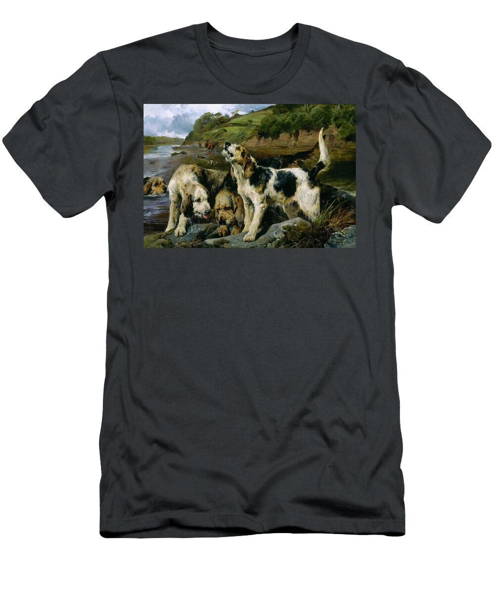 Noble Otter Hunting on the Scent 1881 John Singer Sargent T-Shirt
