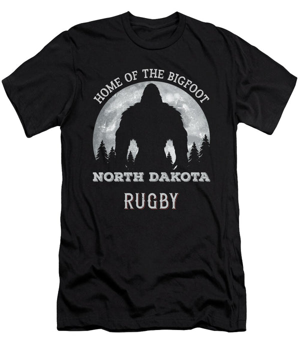 North Dakota Rugby Home of the Bigfoot Funny Sasquatch Research Team Elsayed Atta T-Shirt